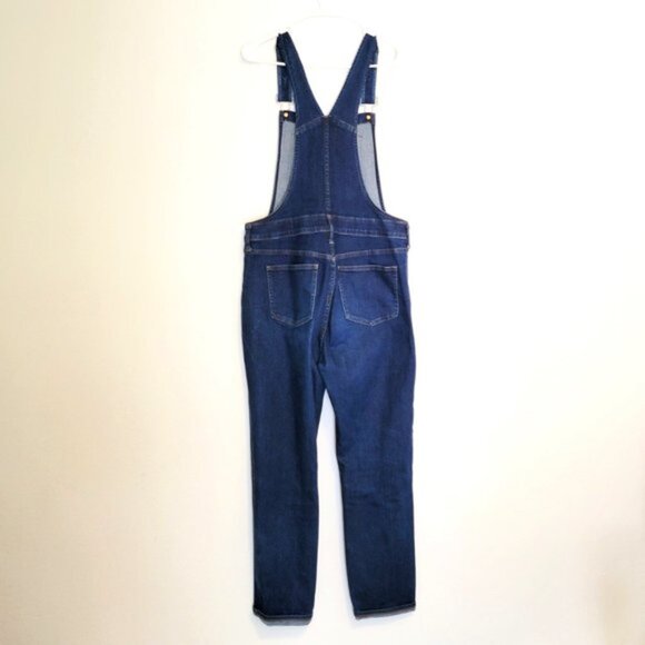 Madewell Women's Denim Overall Bibs Size Large Adjustable Straps Farmcore - Picture 2 of 11